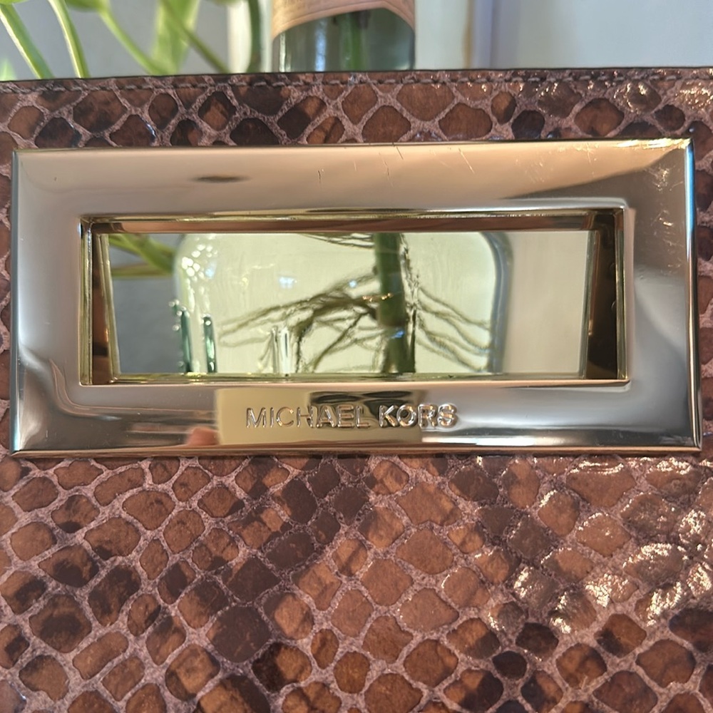 Michael Kors Python Leather Clutch - image 3